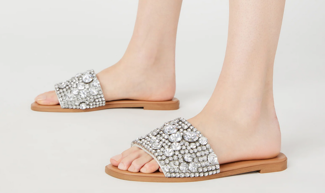 Knicky Sandals, Rhinestone