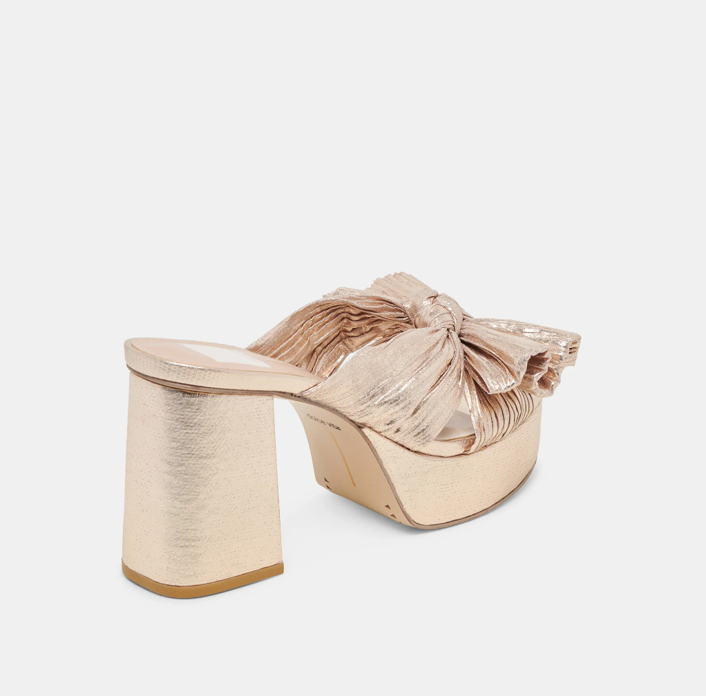 Blare Heels, Platinum Satin