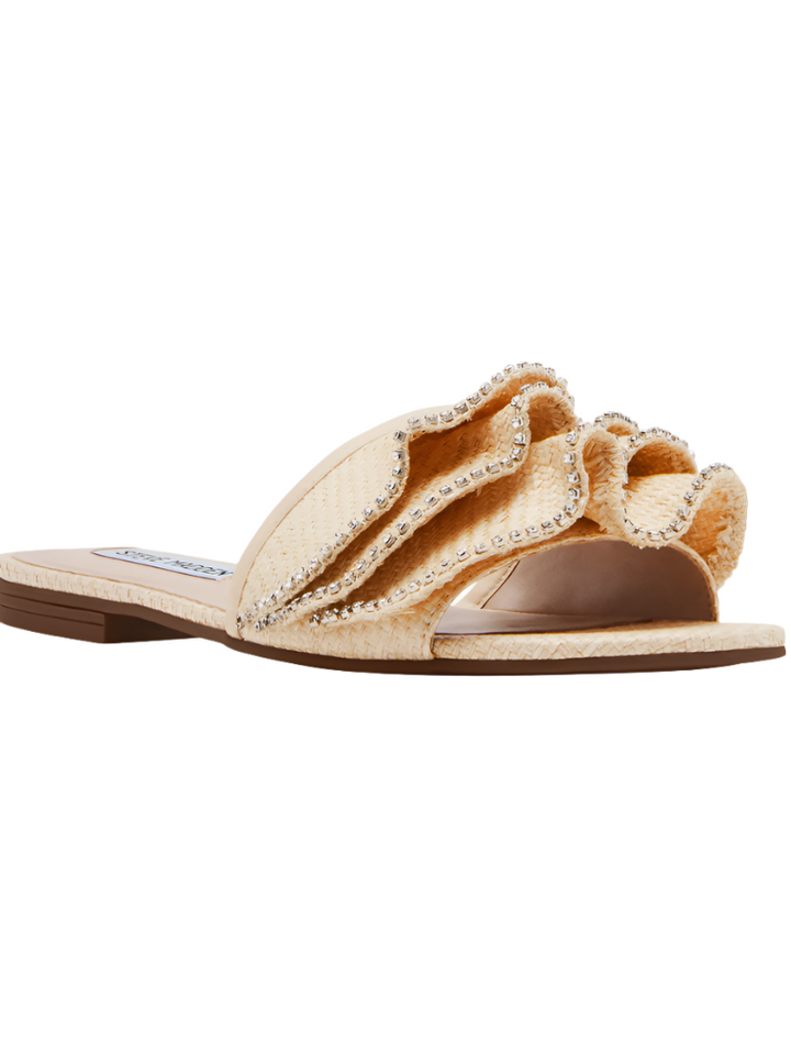 Lilou Crystal Sandal, Raffia