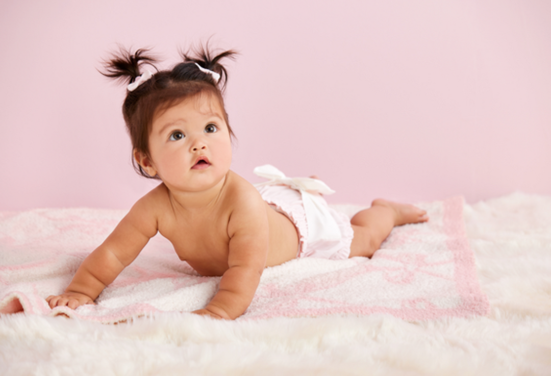 Pink Bow Diaper Cover