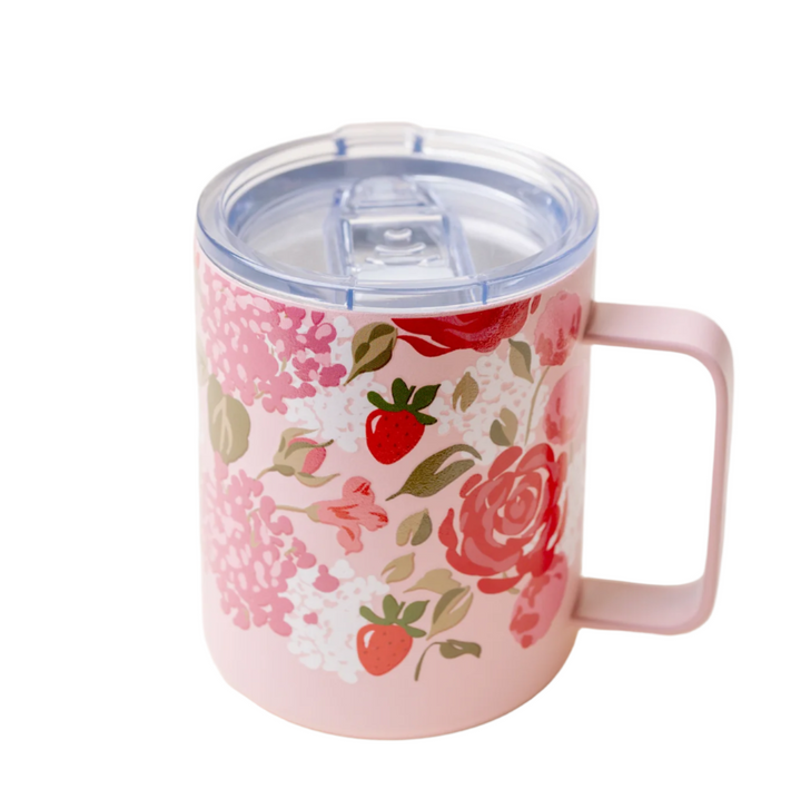 14oz Insulated Mug, Rose Garden