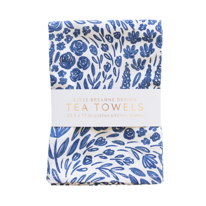 Pack of 2 Porcelain Floral Tea Towels