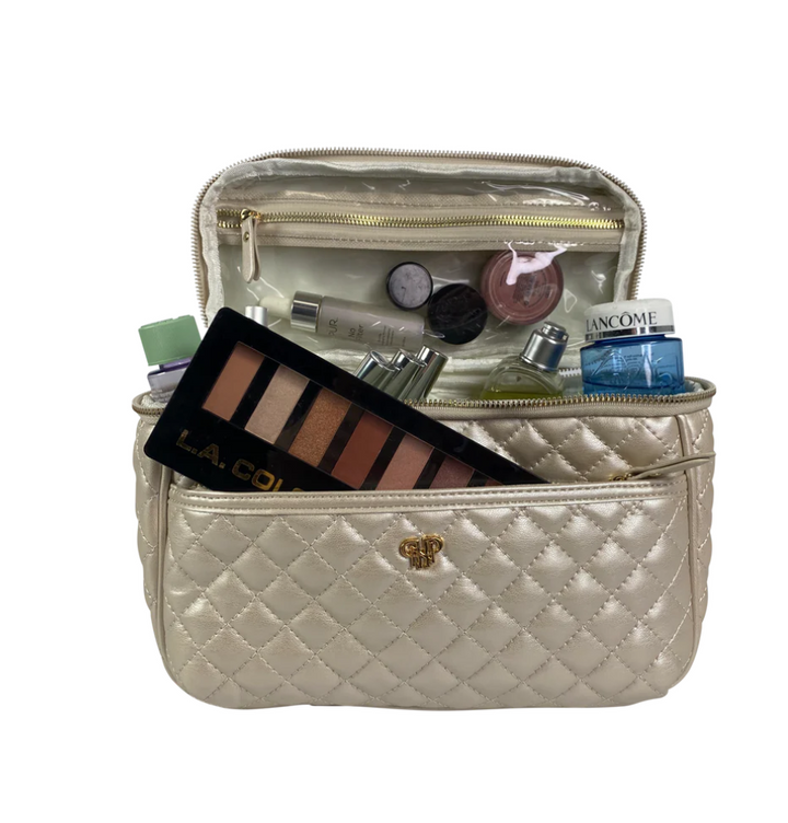 Getaway Classic Train Case, Pearl Quilted