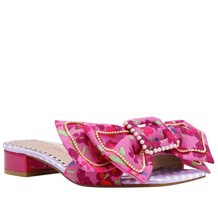 Garnet Sandal, Pink Floral