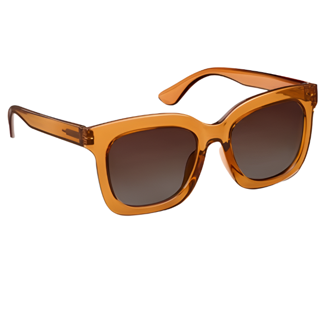 Cabana Polarized Sunglasses, Tan (+0.00)