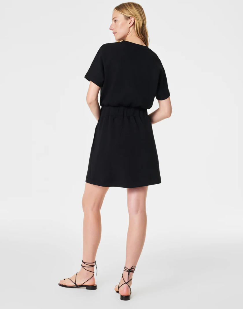 AirEssentials Cinched T-Shirt Dress, Very Black