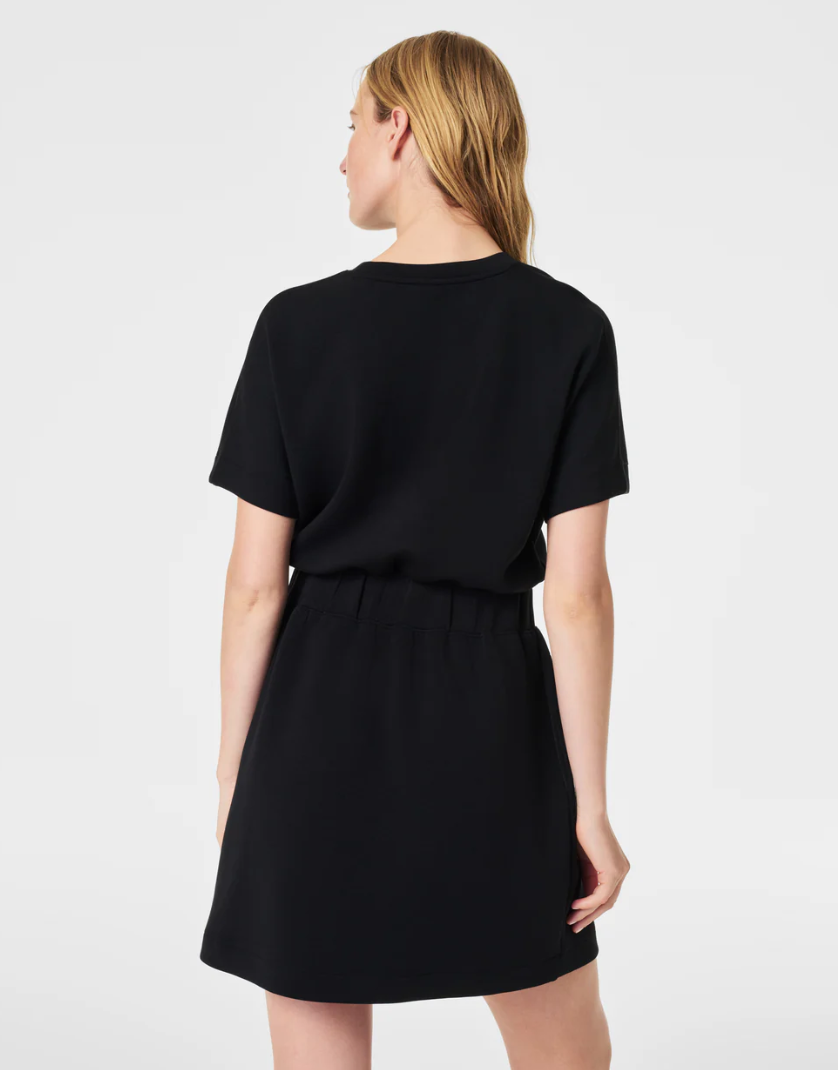 AirEssentials Cinched T-Shirt Dress, Very Black