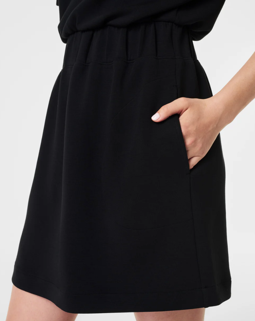 AirEssentials Cinched T-Shirt Dress, Very Black