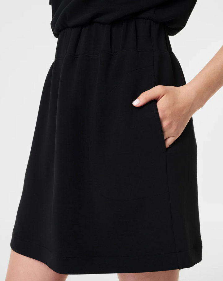 AirEssentials Cinched T-Shirt Dress, Very Black