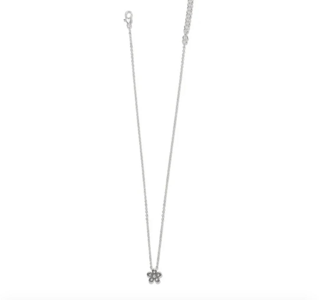 Enchanting Flower Silver Necklace