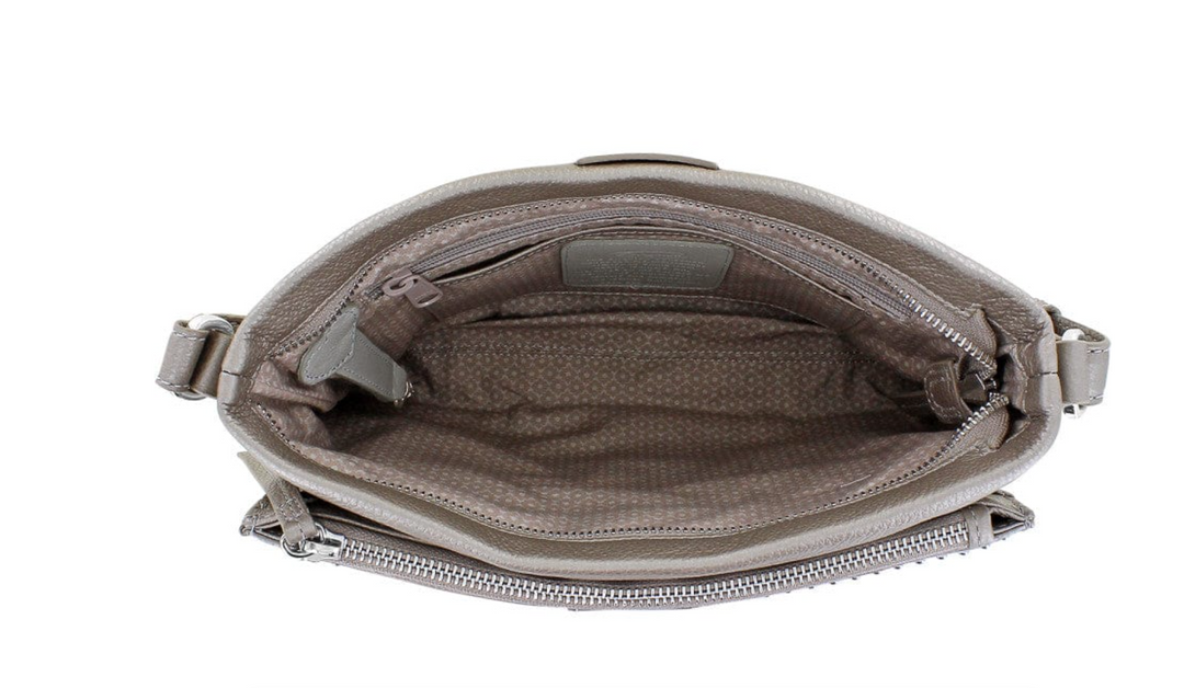 Pretty Tough Jagger Crossbody Organizer, Zinc Pearl