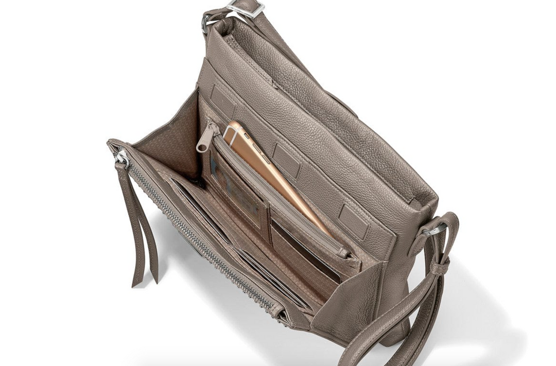 Pretty Tough Jagger Crossbody Organizer, Zinc Pearl