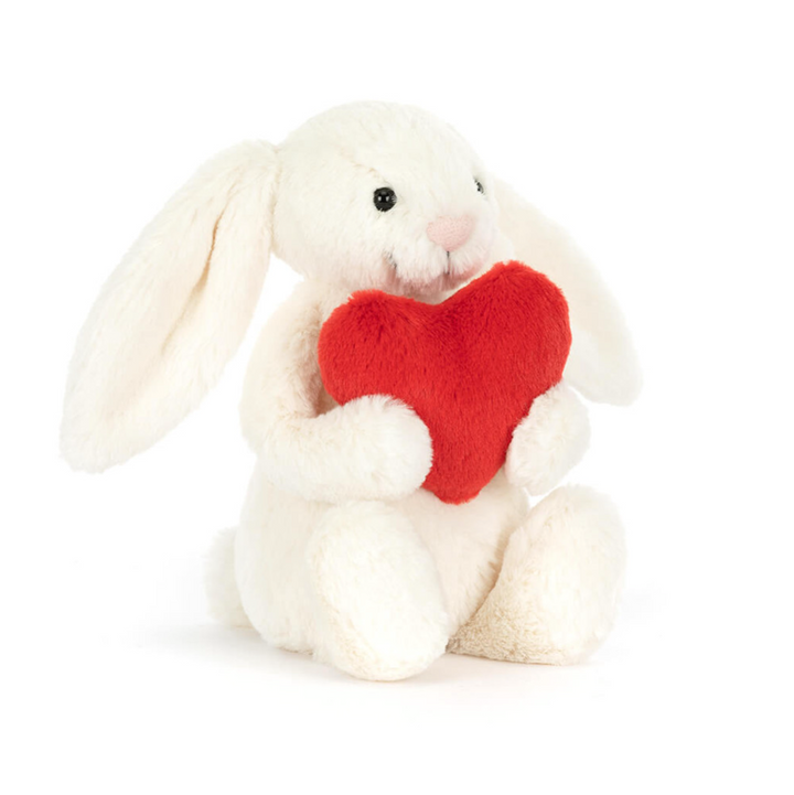 Bashful Red Love Heart Bunny