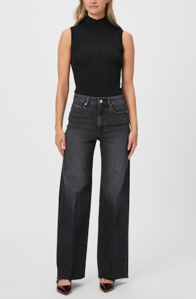 Anessa 31" Wide Leg Jean, Viper Black