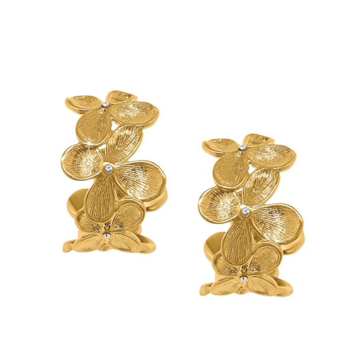 Everbloom Gold Petal Hoop Earrings