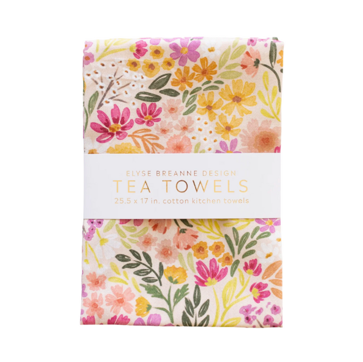 Pack of 2 Primrose Petals Tea Towels