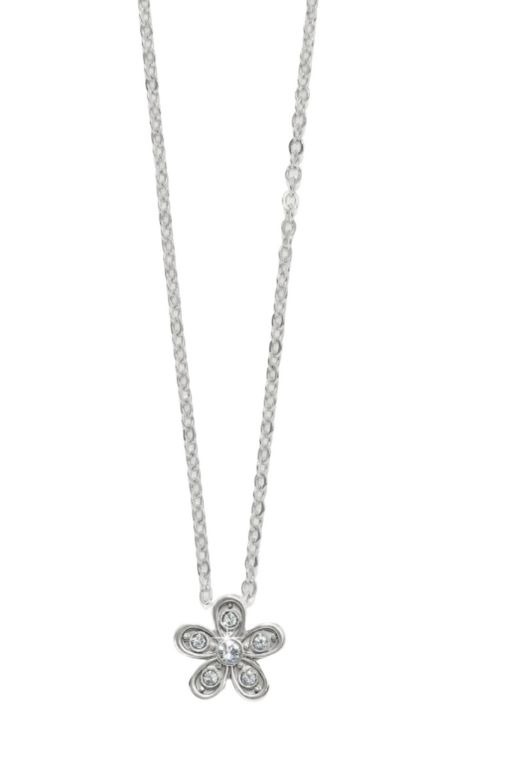 Enchanting Flower Silver Necklace