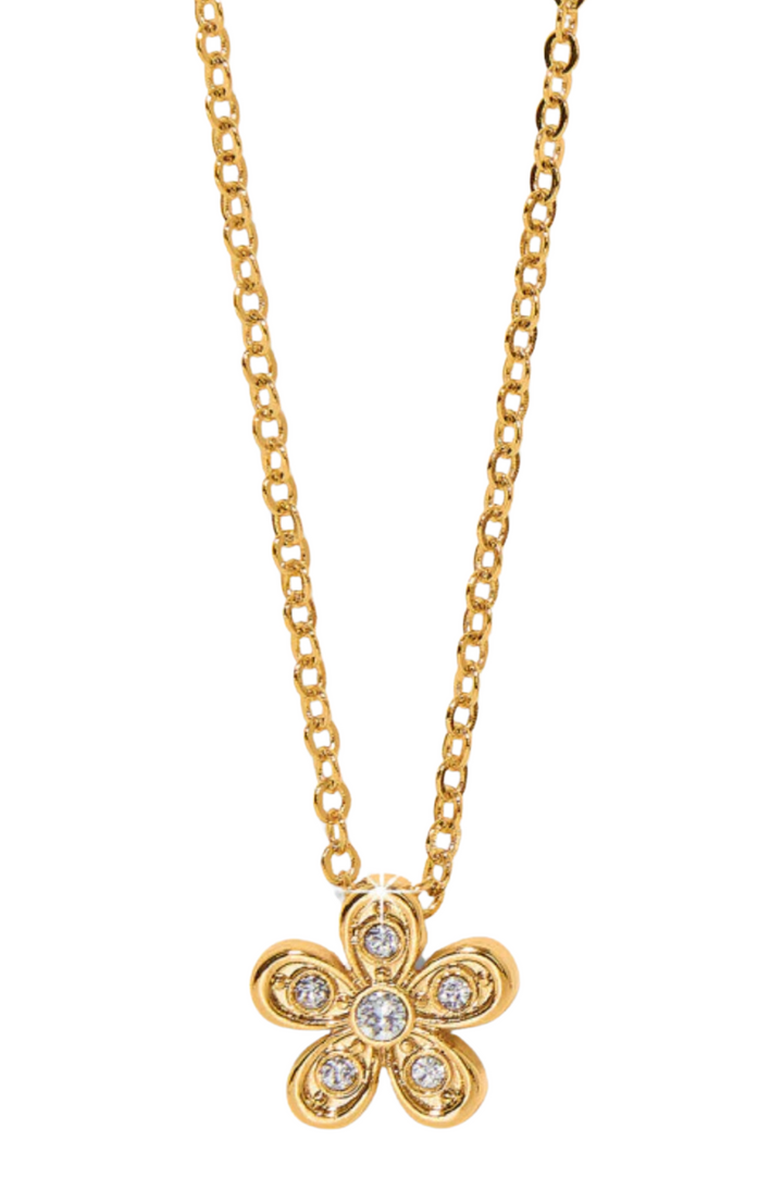 Enchanting Flower Gold Necklace