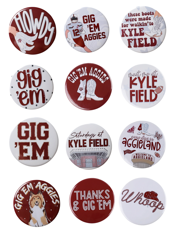 Assorted Game Day Buttons