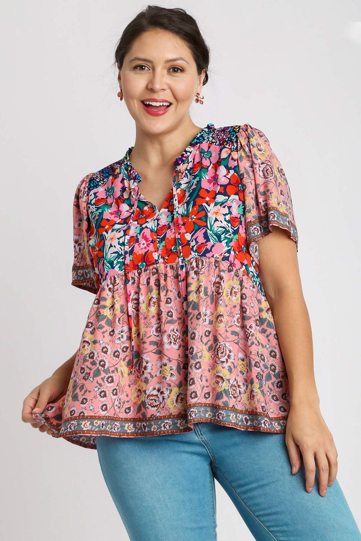 Here To Stand Out Floral Printed Top