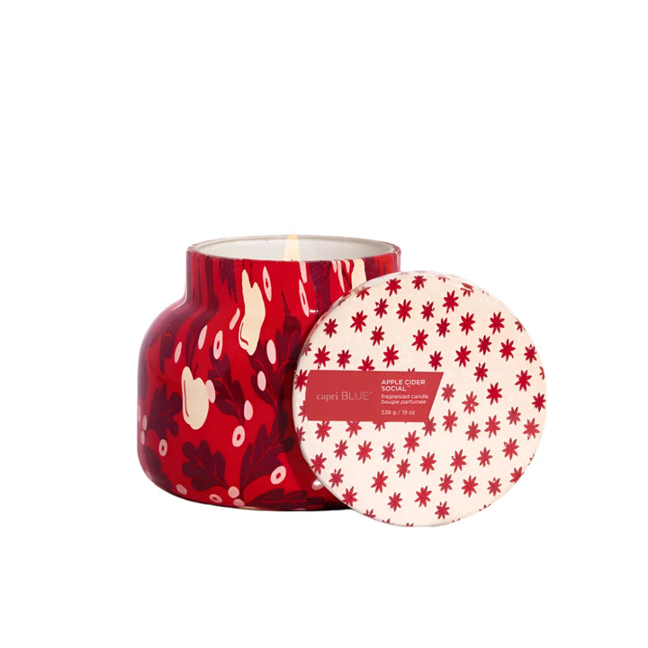 Apple Cider Social Holiday Pattern Play Jar, 19oz