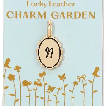 Charm Garden Scalloped Initial Charm