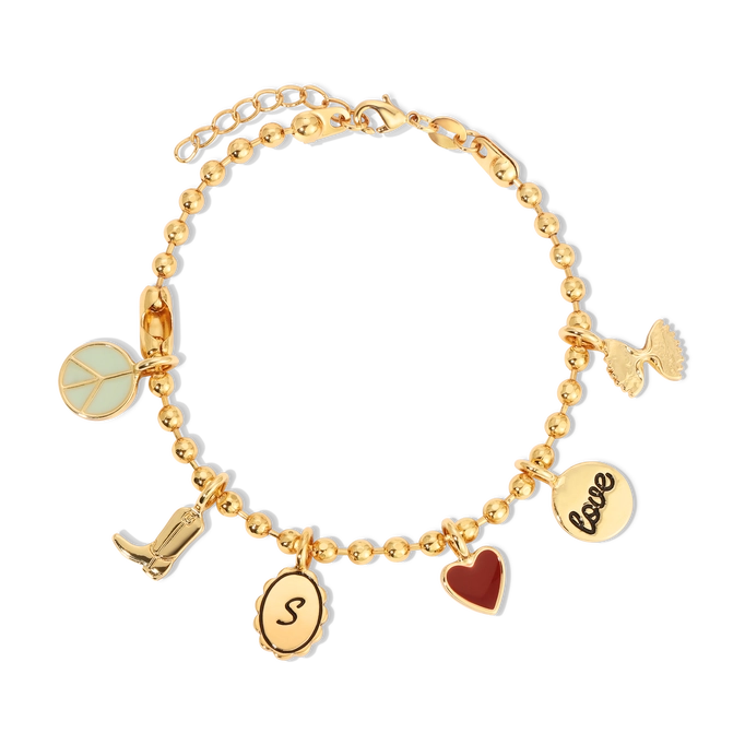 Charm Garden Bracelet Chain, Gold