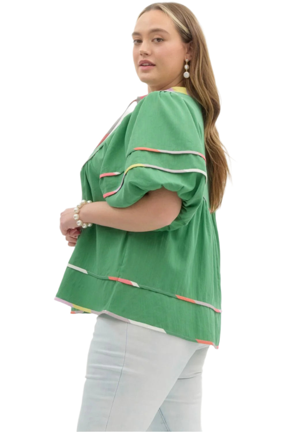 See the Good Top, Emerald Green - Curvy