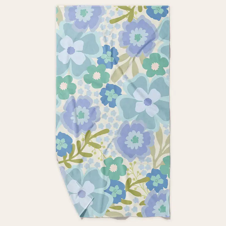 XL Quick Dry Beach Towel, Beyond Blooms