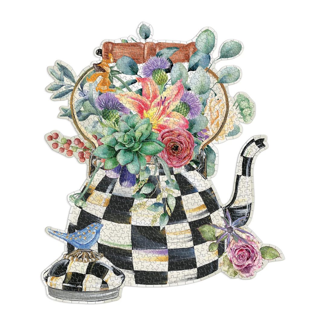 MacKenzie Childs Blooming Kettle 750 Piece Puzzle