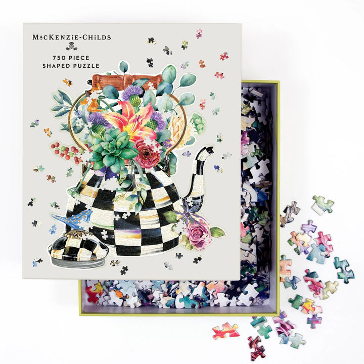 MacKenzie Childs Blooming Kettle 750 Piece Puzzle