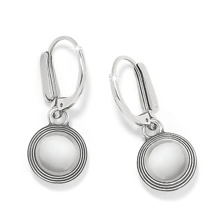 Meridian Aurora Leverback Earrings, Silver