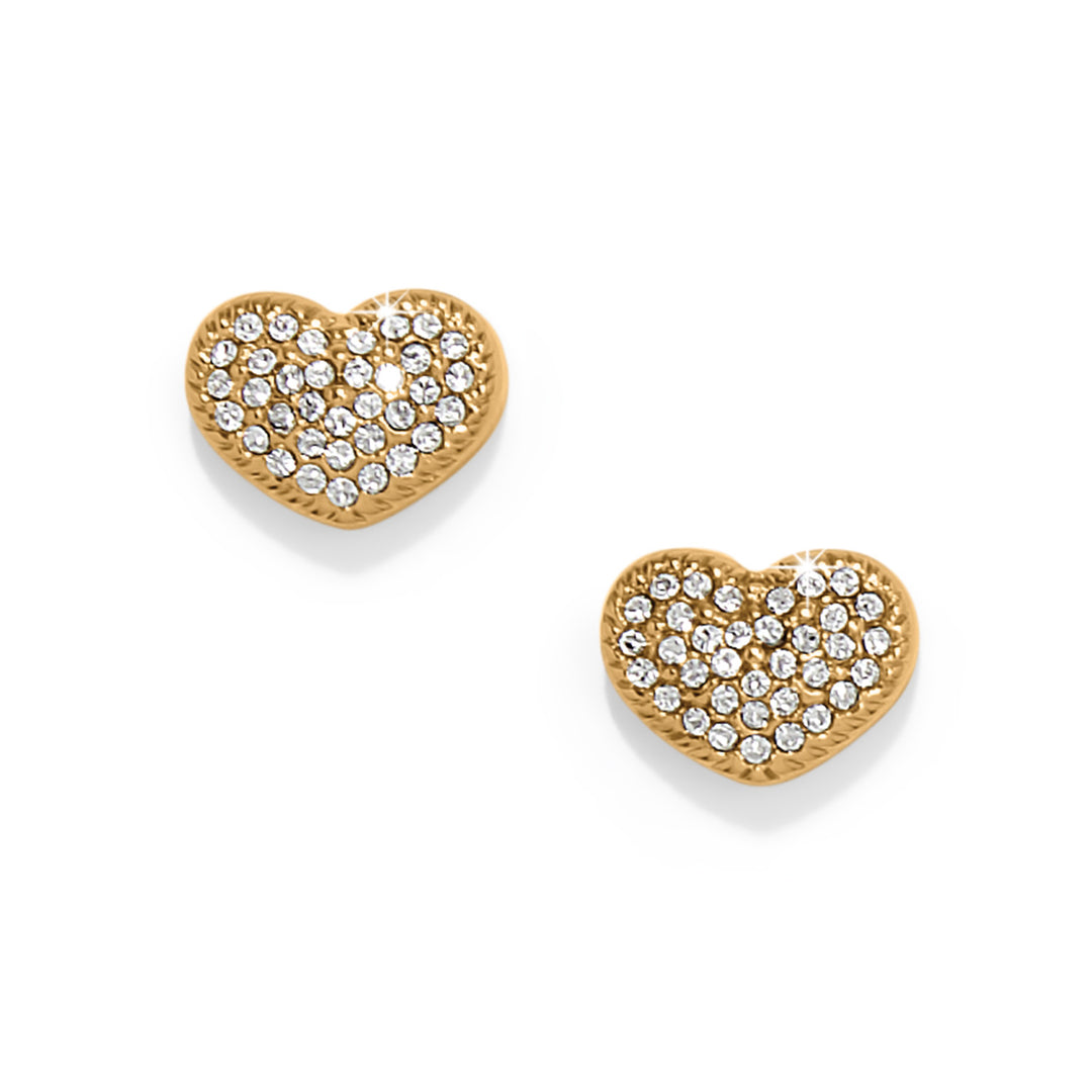 Illumina Celeste Heart Post Earrings, Gold