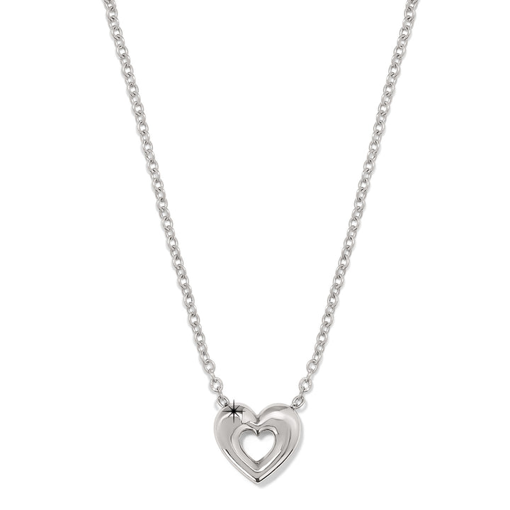 Enchanting Heart Silver Necklace