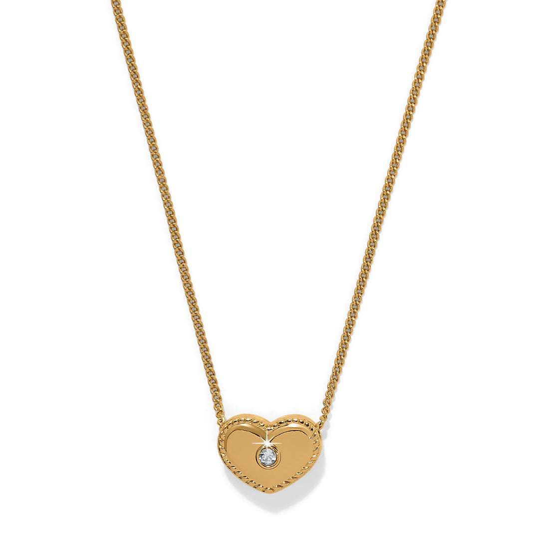 Illumina Celeste Heart Petite Necklace, Gold