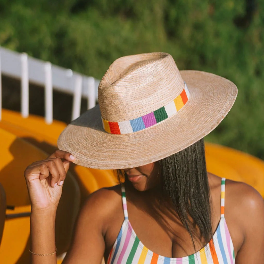 Andie Rainbow Palm Hat