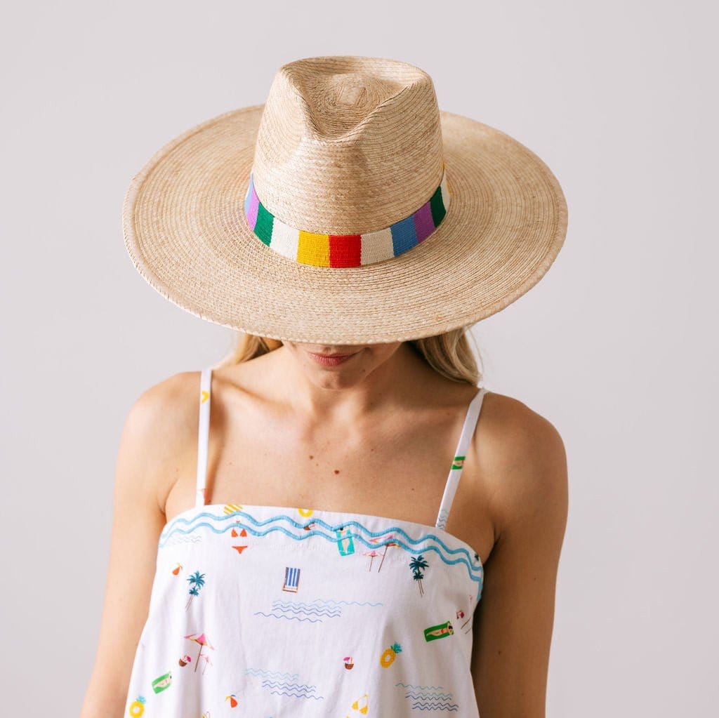 Andie Rainbow Palm Hat