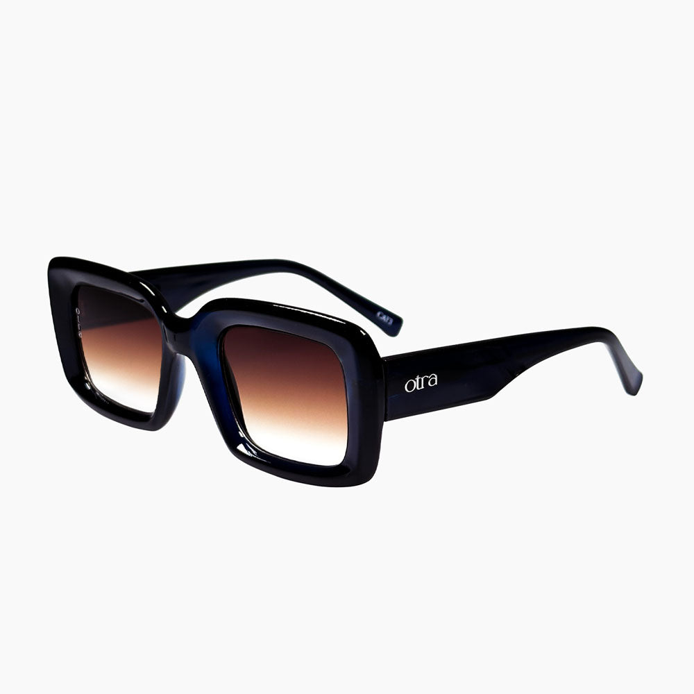 Chelsea Sunglasses, Trans Navy/Brown Fade