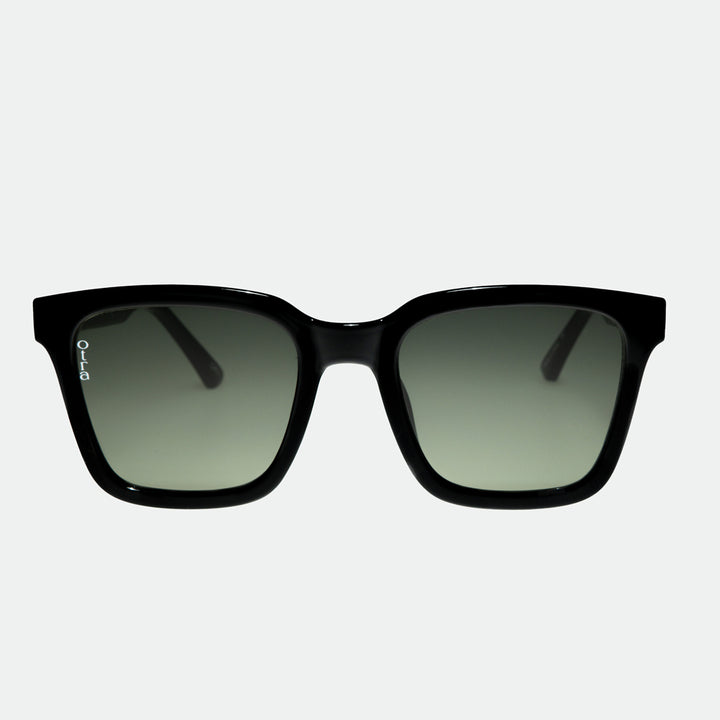 Fyn Sunglasses, Black/Green