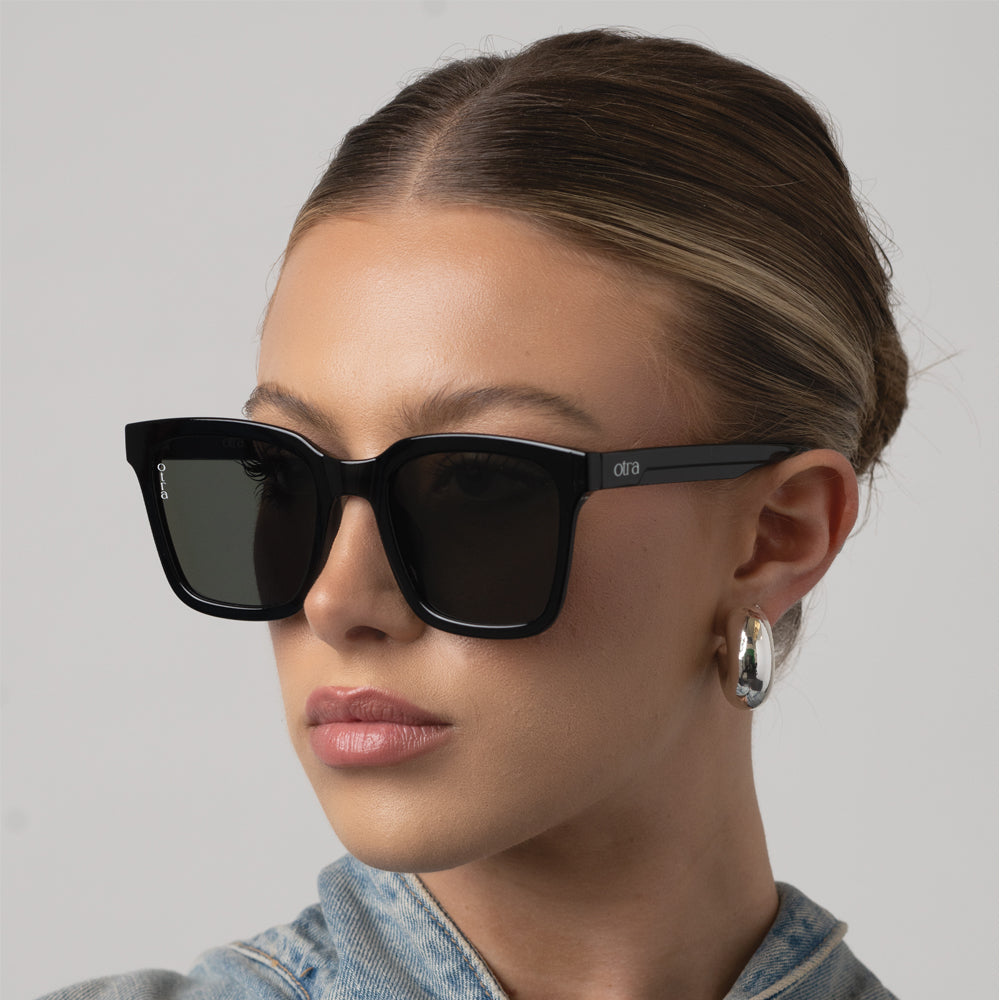 Fyn Sunglasses, Black/Green