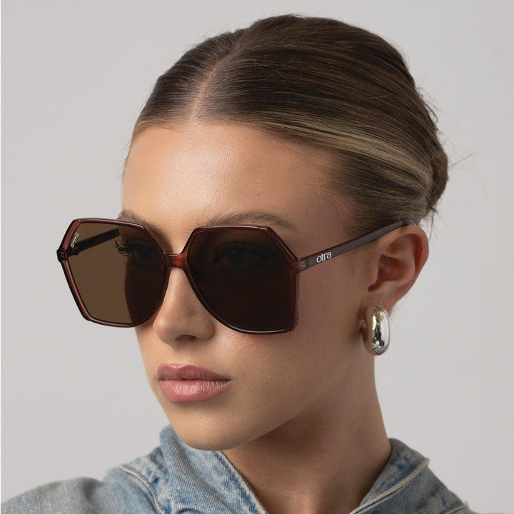 Virgo Sunglasses, Trans Chocolate/Brown