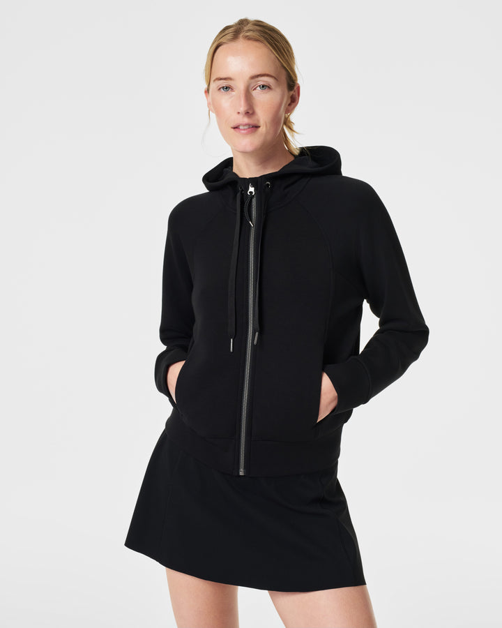 AirEssentials Full Zip Hoodie, Very Black