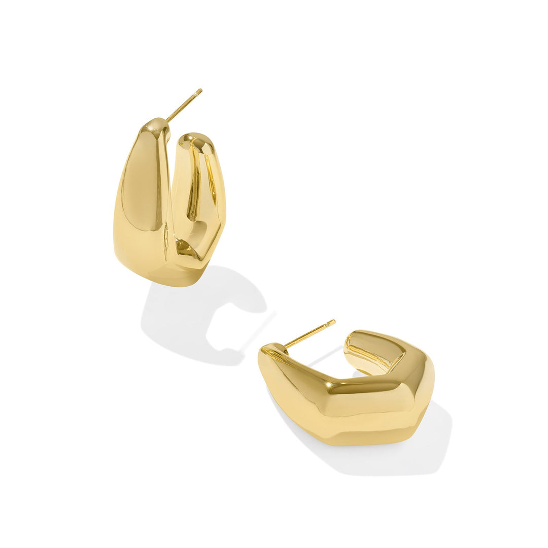 Kaia Small Hoop Earrings, Gold