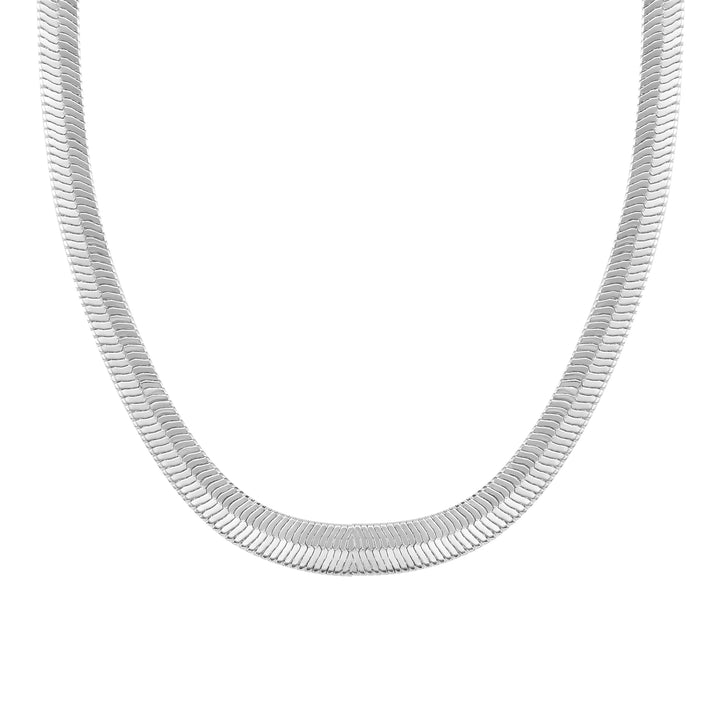 Snake Chain Layering Necklace, Silver