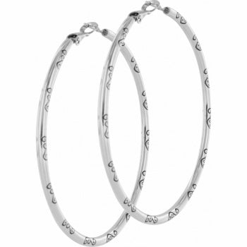 Grande Hoop Charm Earrings