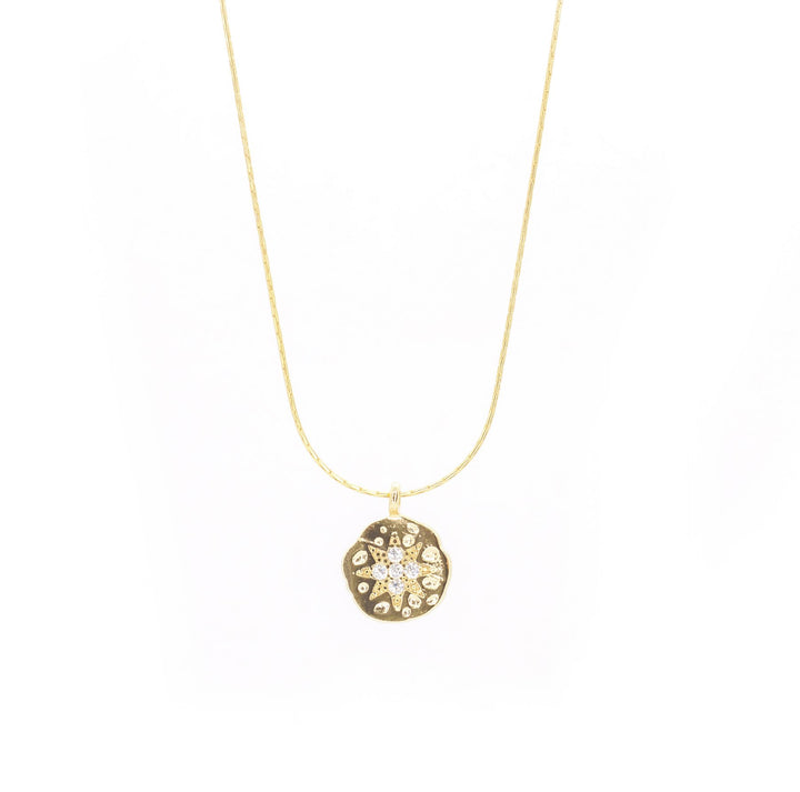 Burst Pendant Necklace, Gold