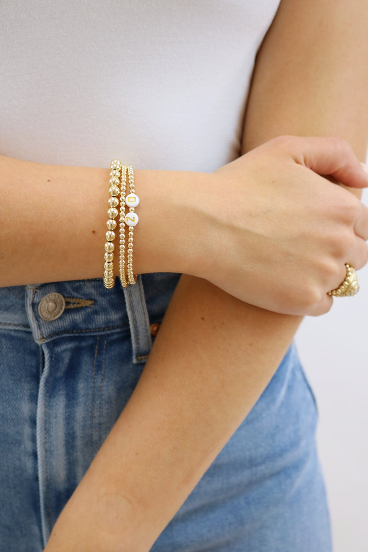 Sorority Gold Letter Bracelet