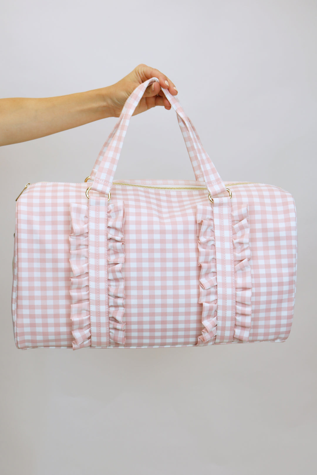 Overnight Gingham Duffel Bag