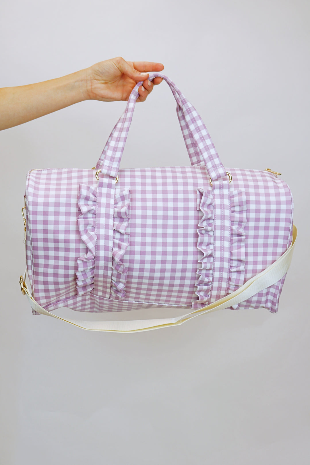 Overnight Gingham Duffel Bag