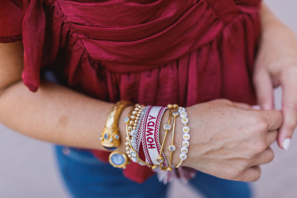 Gameday Custom Tassel Bracelet